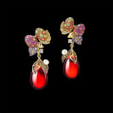 Goldenberry Drop Earrings, Earring, Anabela Chan Joaillerie - Fine jewelry with laboratory grown and created gemstones hand-crafted in the United Kingdom. Anabela Chan Joaillerie is the first fine jewellery brand in the world to champion laboratory-grown and created gemstones with high jewellery design, artisanal craftsmanship and a focus on ethical and sustainable innovations.
