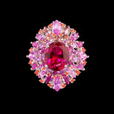 Ruby Mirage Ring, Ring, Anabela Chan Joaillerie - Fine jewelry with laboratory grown and created gemstones hand-crafted in the United Kingdom. Anabela Chan Joaillerie is the first fine jewellery brand in the world to champion laboratory-grown and created gemstones with high jewellery design, artisanal craftsmanship and a focus on ethical and sustainable innovations.