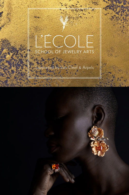 Golden Magnolia Earrings at Van Cleef and Arpel's "The Secret Language of Flowers" Webinar