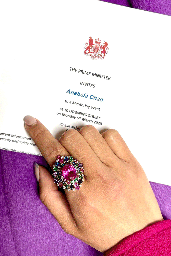 Anabela Chan Joaillerie x  International Women's Day mentoring event with The Girls Network at 10 Downing Street.