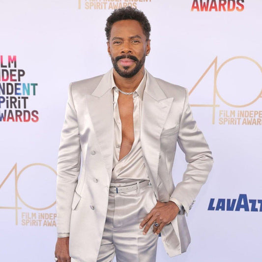 Colman Domingo wears the Sapphire Diamond Signet Ring