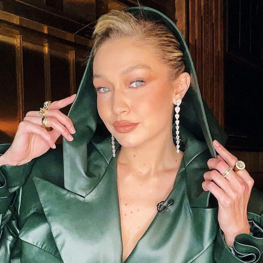 Gigi Hadid in Diamond Nova Earrings