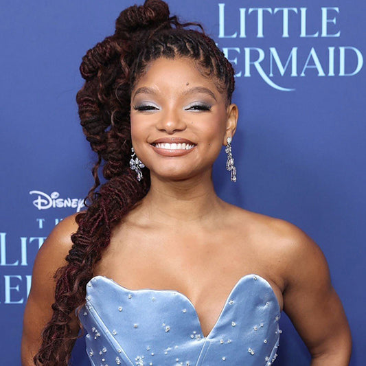 Halle Bailey wears our timeless Diamond Chandelier Earrings