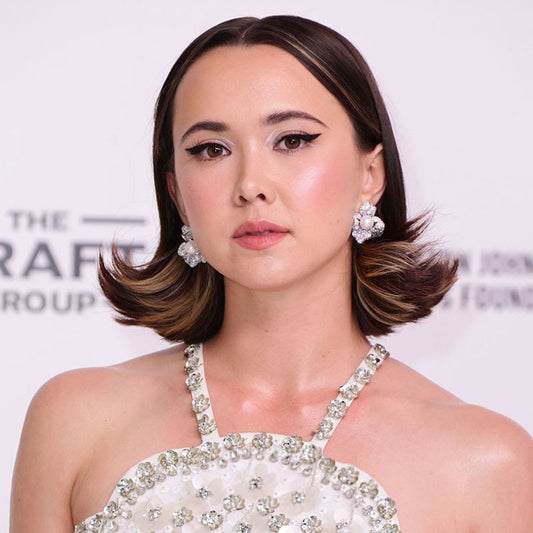 London Thor wears our stunning White Blossom Pearl Earrings to the Elton John AIDS Foundation’s 32nd Annual Academy Awards Viewing Party