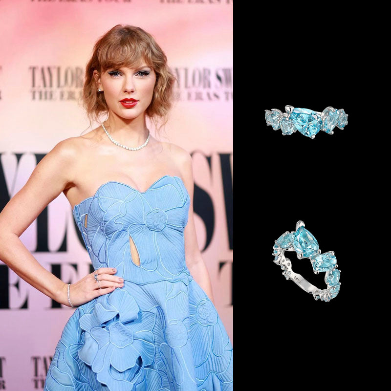 Taylor Swift wears the Baby Blue Nova Starburst Ring – Anabela Chan ...