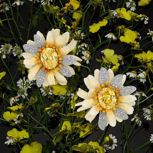 Our beautiful Sunflower Bloom Earrings