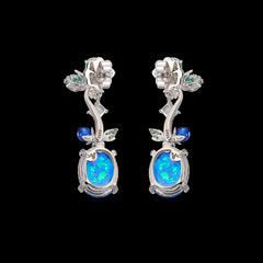 Blue Opal Carnivora Earrings