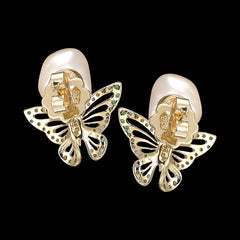 Butterfly Pearl Earrings