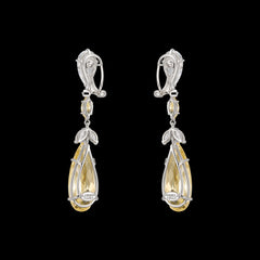 Canary Calla Lily Earrings