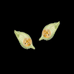 Citrus Dew Drop Petal Studs, Earrings, Anabela Chan Joaillerie - Fine jewelry with laboratory grown and created gemstones hand-crafted in the United Kingdom. Anabela Chan Joaillerie is the first fine jewellery brand in the world to champion laboratory-grown and created gemstones with high jewellery design, artisanal craftsmanship and a focus on ethical and sustainable innovations.