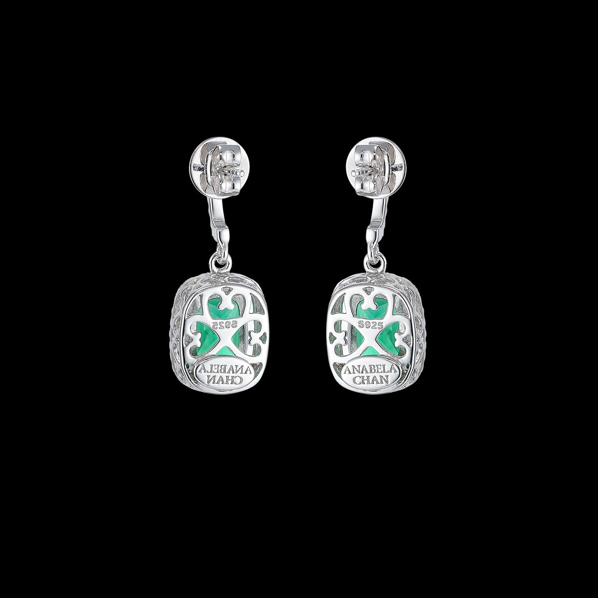 Comet Emerald Earrings, Earrings, Anabela Chan Joaillerie - Fine jewelry with laboratory grown and created gemstones hand-crafted in the United Kingdom. Anabela Chan Joaillerie is the first fine jewellery brand in the world to champion laboratory-grown and created gemstones with high jewellery design, artisanal craftsmanship and a focus on ethical and sustainable innovations.