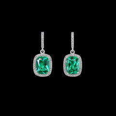 Comet Emerald Earrings, Earrings, Anabela Chan Joaillerie - Fine jewelry with laboratory grown and created gemstones hand-crafted in the United Kingdom. Anabela Chan Joaillerie is the first fine jewellery brand in the world to champion laboratory-grown and created gemstones with high jewellery design, artisanal craftsmanship and a focus on ethical and sustainable innovations.