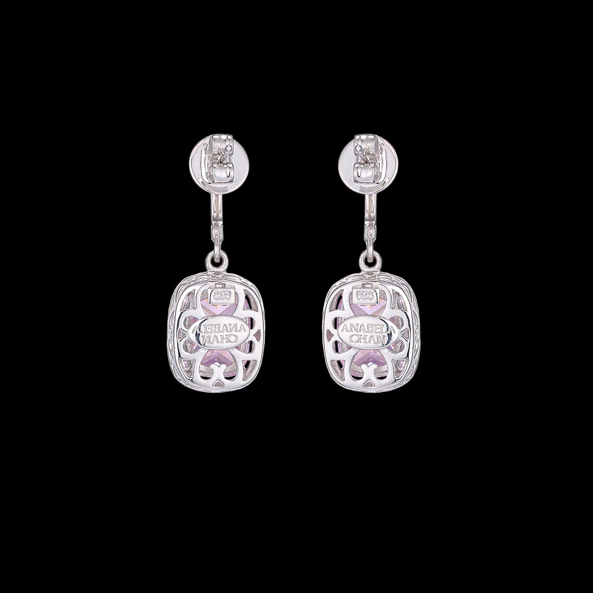 Comet Morganite Earrings, Earrings, Anabela Chan Joaillerie - Fine jewelry with laboratory grown and created gemstones hand-crafted in the United Kingdom. Anabela Chan Joaillerie is the first fine jewellery brand in the world to champion laboratory-grown and created gemstones with high jewellery design, artisanal craftsmanship and a focus on ethical and sustainable innovations.