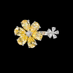 Daisy Diamond Marguerite Rings