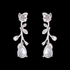 Diamond Citrus Vine Earrings