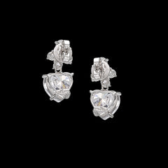 Diamond Cupid Heart Earrings