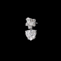 Diamond Cupid Heart Earrings