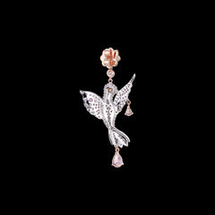 Diamond Hummingbird Earrings