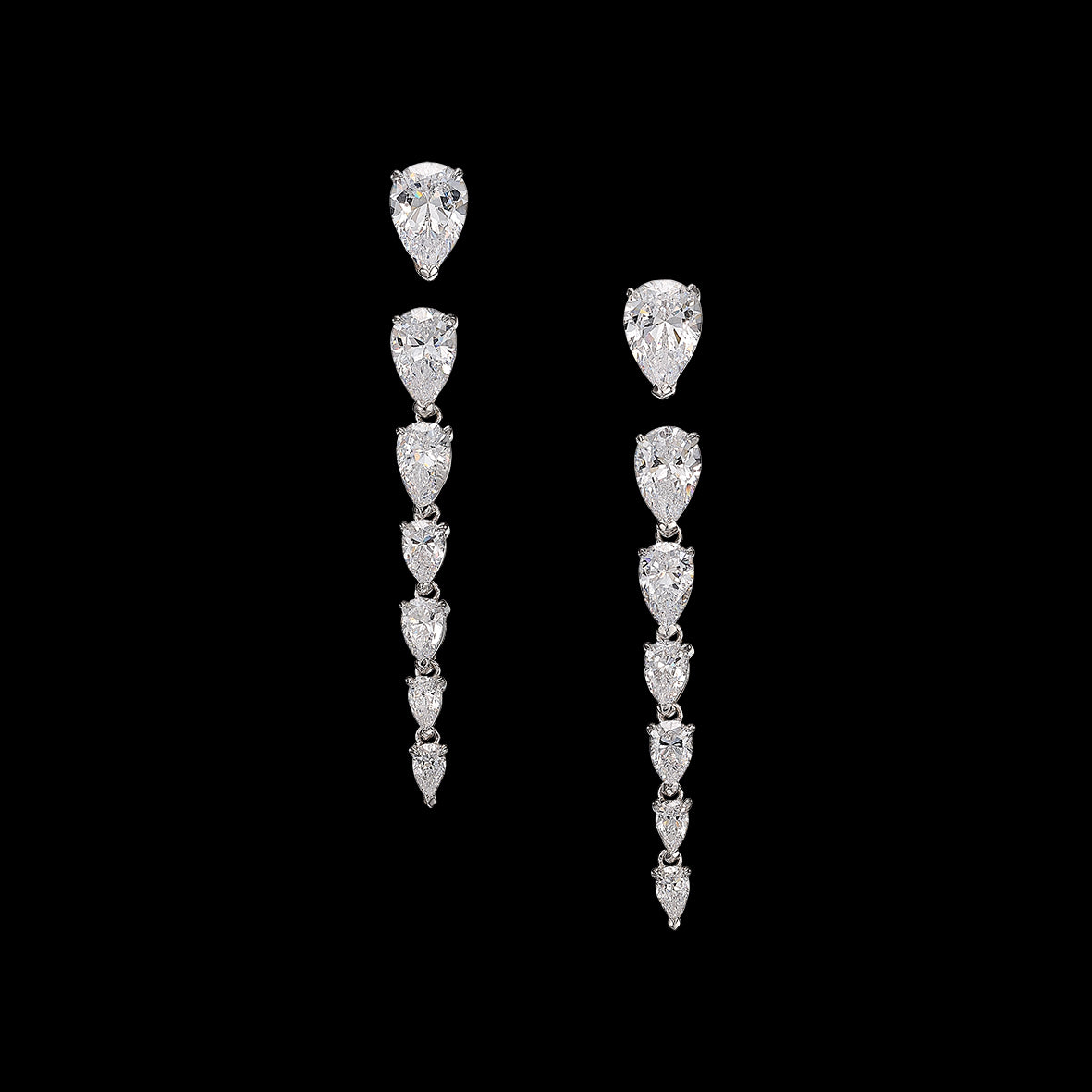 Diamond Nova Drop Earrings