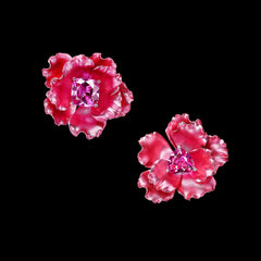 Fuchsia Floral Earrings