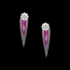 Fuchsia Glimmer Earrings