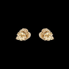 Gold Leaf Ear Studs