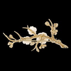 Gold Sakura Blossom Brooch