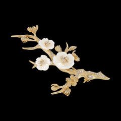 Gold Sakura Blossom Brooch