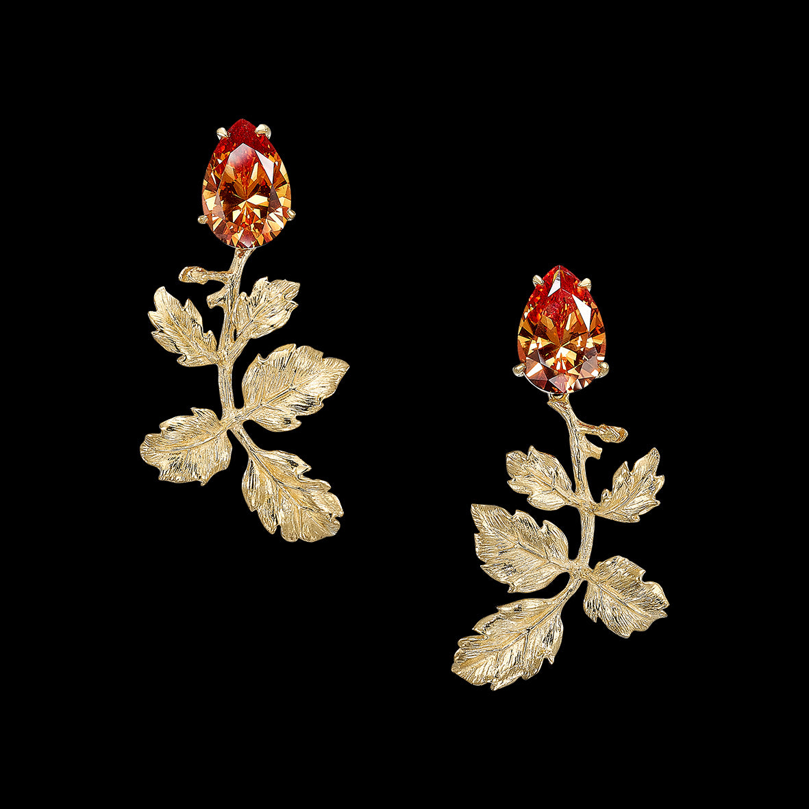 Golden Acorn Earrings