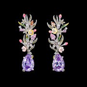 Lilac Posie Earrings