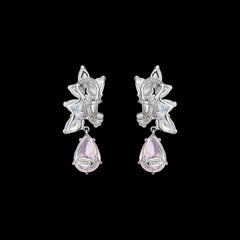 Lily Rose Cluster Earrings, Earrings, Anabela Chan Joaillerie - Fine jewelry with laboratory grown and created gemstones hand-crafted in the United Kingdom. Anabela Chan Joaillerie is the first fine jewellery brand in the world to champion laboratory-grown and created gemstones with high jewellery design, artisanal craftsmanship and a focus on ethical and sustainable innovations.