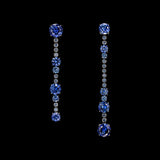 Love and Pain Kashmir Blue Sapphire Earrings
