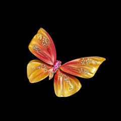 Magma Butterfly Brooch