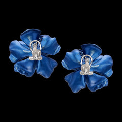 Midnight Camelia Earrings