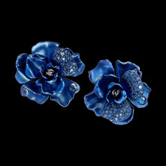 Midnight Camelia Earrings