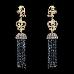 Midnight Tassel Earrings