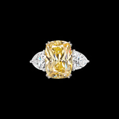 Orchid Canary Ring. Lab-Grown Simulated Diamond