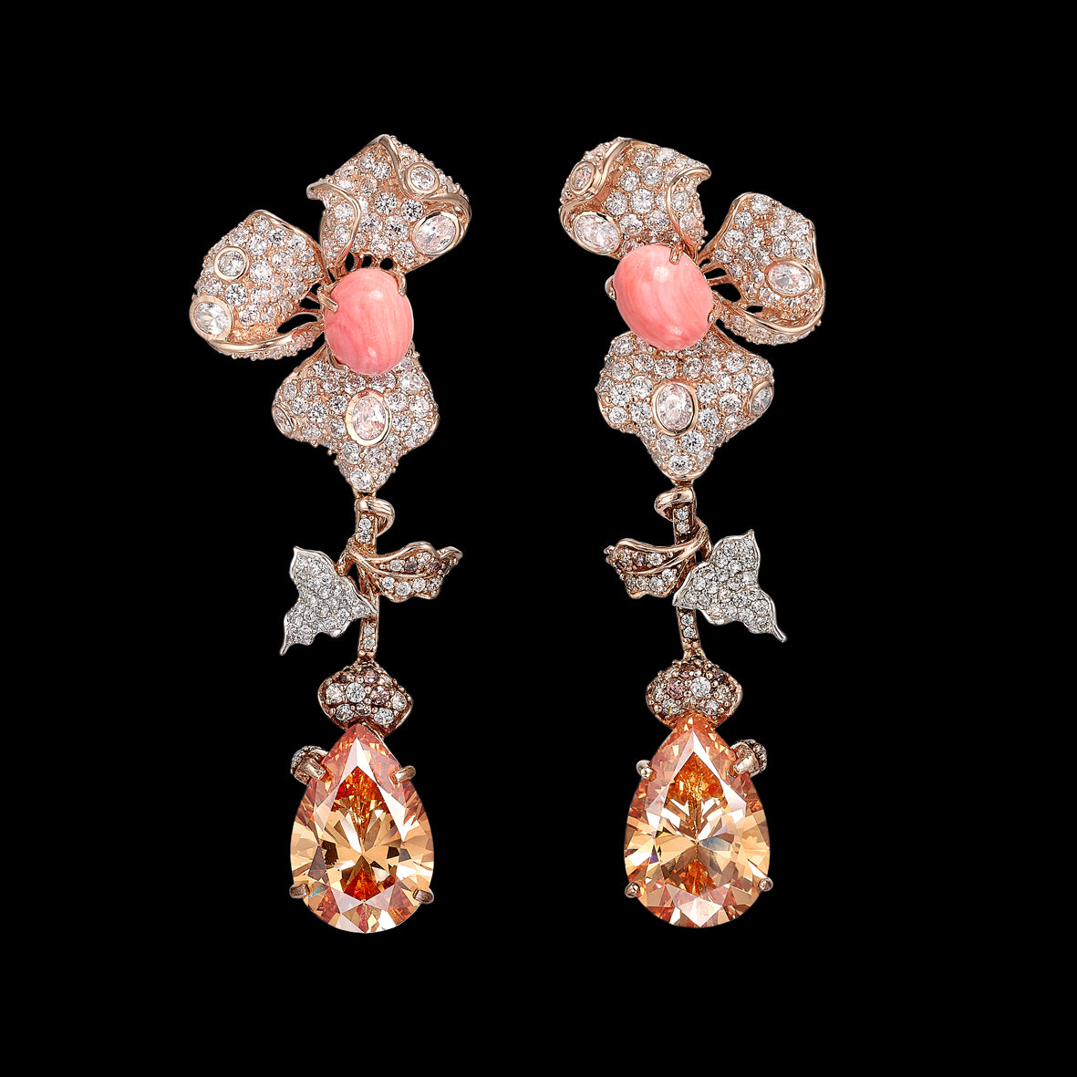 Orchid Citrine Earrings