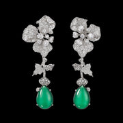 Orchid Emerald Earrings