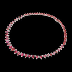 Padparadscha Infinity Necklace