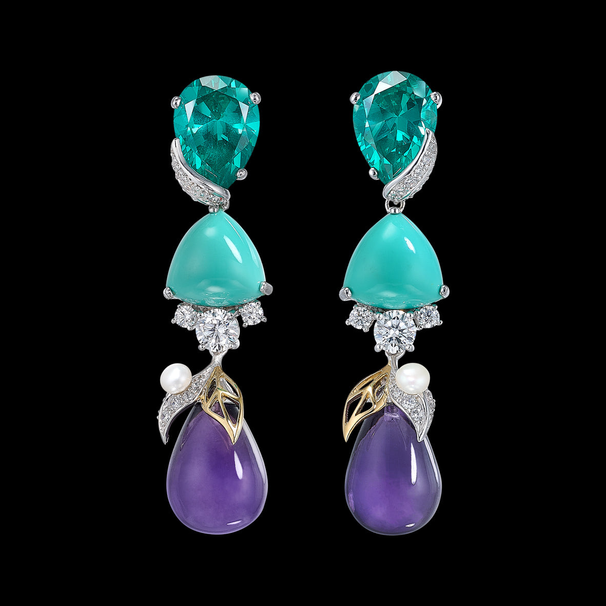 Paraiba Berry Earrings