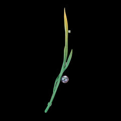Pearl Blades of Grass Brooch
