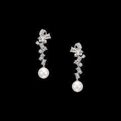 Pearl Shatter Vine Earrings