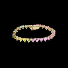 Peony Eternity Heart Bracelet