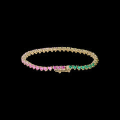 Petite Peony Eternity Heart Bracelet