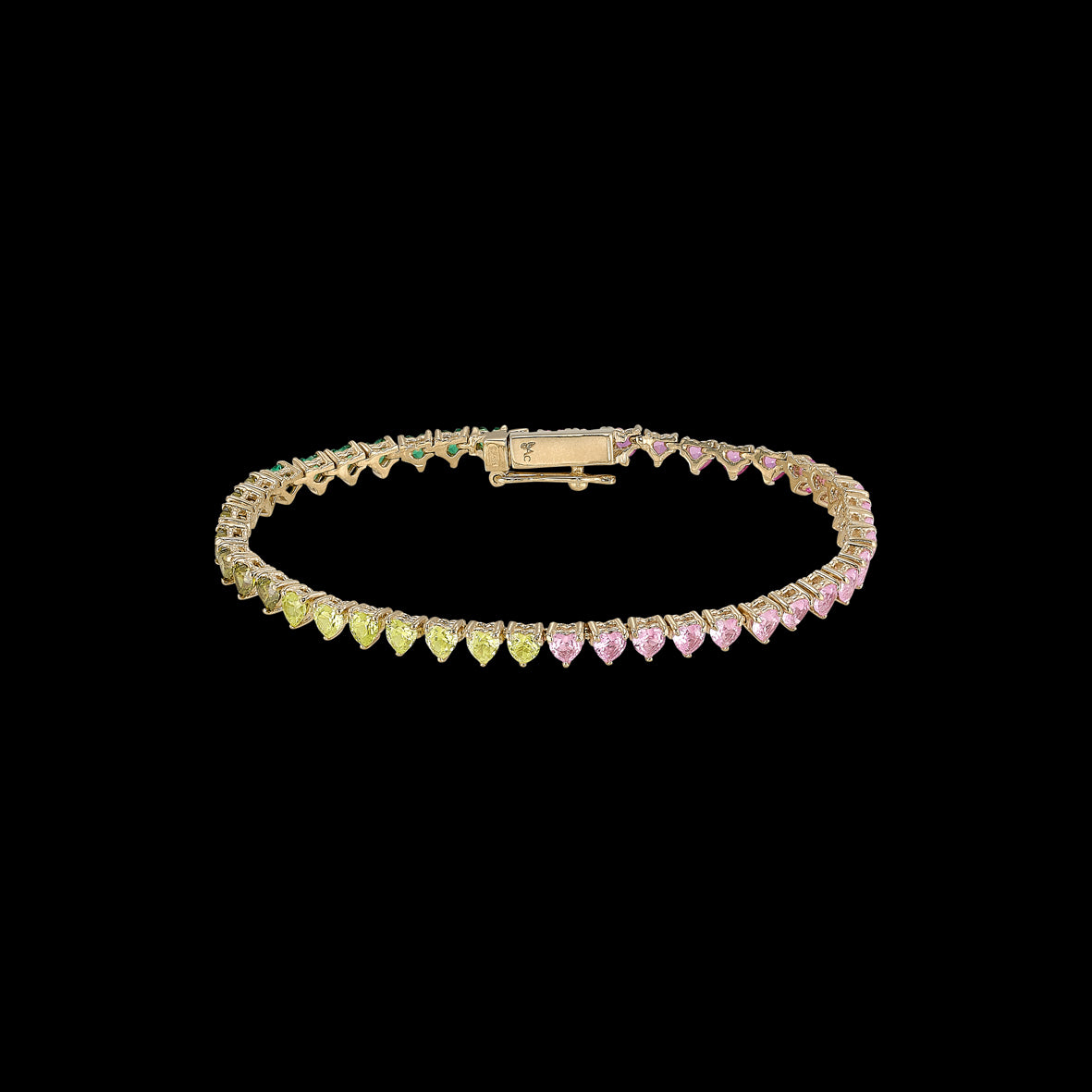 Petite Peony Eternity Heart Bracelet