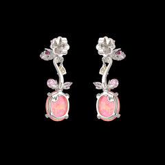 Pink Opal Carnivora Earrings