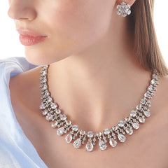 White Diamond Tutti Frutti Necklace