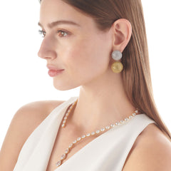 Diamond Canary Bauble Earrings