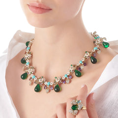Emerald Blossom Ring